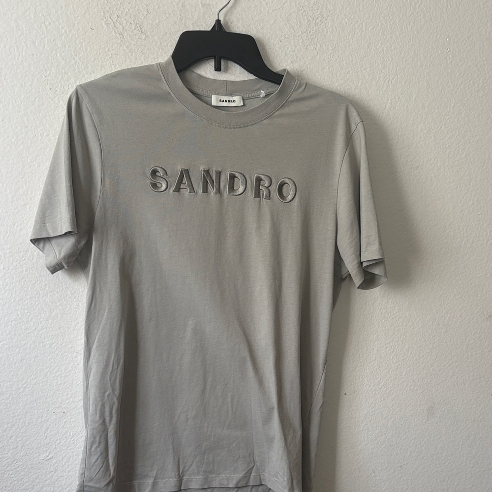 Sandro Light Gray Short Sleeve Tee